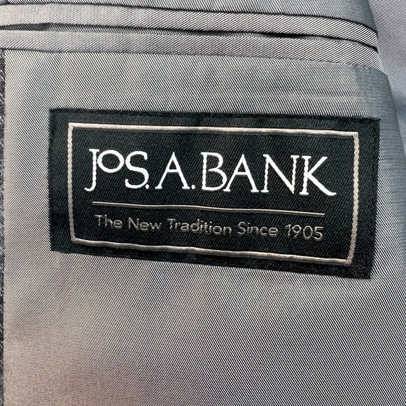 JoS. A. Bank Mens Blazer 1905 Micro Check Blue Gray Wool Traditional Fit Sz 40R - Picture 13 of 15